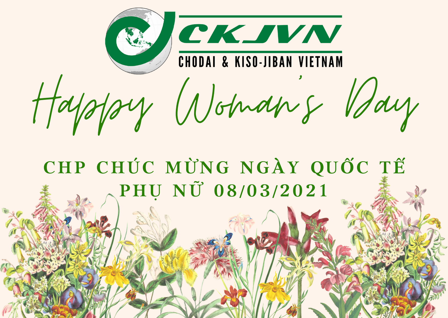 CKJVN CHÚC MỪNG NGÀY QUỐC TẾ PHỤ NỮ 08/03
