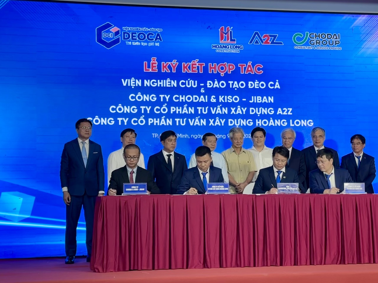 長大基礎地盤ベトナム及びその他の２社は、デオカ研究・トレーニングインスティテュートとの協力合意を締結しました。